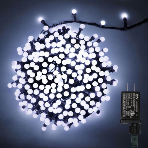 49ft306-LED Λευκά Φωτιστικά με Γαλάζια Σφαίρα, 11 Λειτουργίες, Συμβατά με