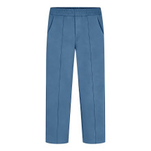 Pantaloni chino dritti con tasche, elasticizzati, blu, per uniformi scolastiche da bambino, per bambini di 6-7 anni, abbigliamento preppy per il