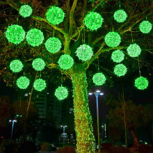Luci a sfera per albero di Natale a energia solare, impermeabili, ideali per giardino, Natale e paesaggio – Compatibili con pannelli solari
