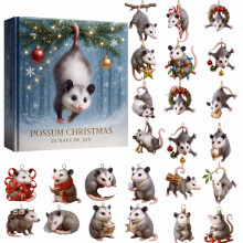 Calendriers de l'Avent Souris 2025 – 24 décorations pour sapin, cadeaux surprises de Noël pour enfants et adultes, compatibles avec 2025