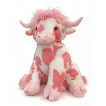 Peluche mucca rosa delle Highlands da 50 cm, adorabile mucca di peluche rosa gigante - Regalo di San Valentino per lei