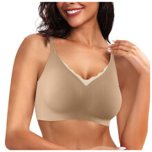 Nahtlose Damen-BHs ohne Bügel, Push-up-BHs mit Wellenkante, weiche, kabellose Komfort-Bralettes, BHs mit vollständiger Abdeckung für jeden Tag