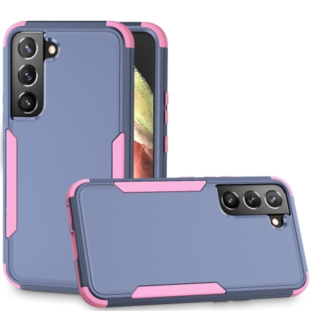 Heavy Duty 3-Layer Shockproof Bumper Case Compatible With Samsung Galaxy S23 5G 6.1", + Blue/Pink 9482726177685