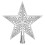 Silver Christmas Tree Star Topper Plastic 1 Piece 1