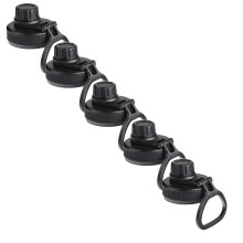 Lot de 5 bouchons de rechange pour bouteilles à large ouverture (12, 16, 18, 22, 32, 40 et 64 oz), accessoires pour bouteilles de sport.
