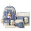 5pcs Cute Backpack Set for School Teens Plushies Kawaii Backpack with Accessories 1