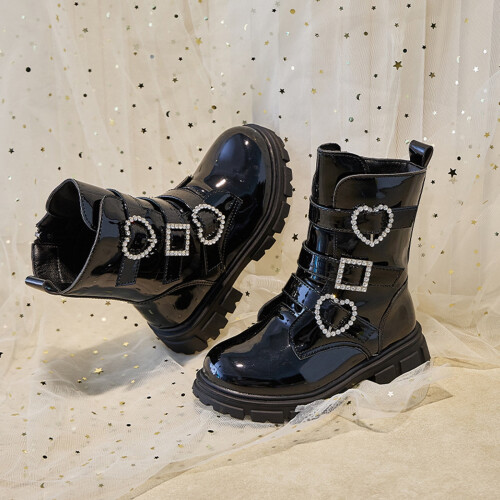 Children's Boots, Single Boots, British, Side Zipper Short Boots
