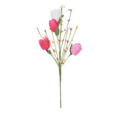 3 stuks paasbloem-eiprikkers, 40 cm lange kunstbloemen, paastakken, lentestelen voor paastafeldecoratie, feestdecoratie, huisdecoratie en