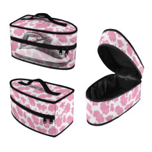 Cow Print Steam Iron Case Waterproof & Dustproof Iron Storage Holder Travel Steamer Bag Lightweight Carrier Bag Iron Accessories, Case Only