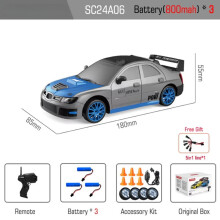 RC Drift Car 1:24 Ferngesteuertes Hochgeschwindigkeits-Rennauto mit Driftfunktion, 2,4 GHz, Allradantrieb und Scheinwerfer