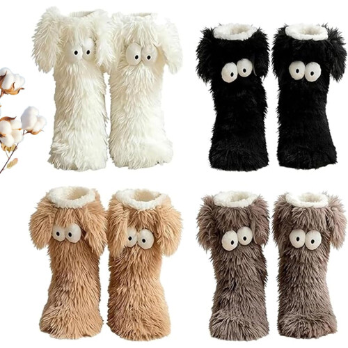 Cozy Socks, γυναικείες ζεστές χειμωνιάτικες κάλτσες με αντιολισθητικές κάλτσες, με