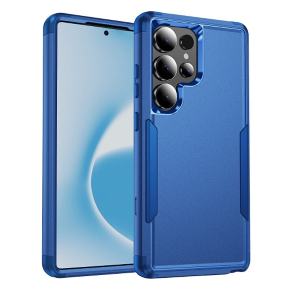 Heavy Duty 3-Layer Bumper Case For Samsung Galaxy S24 Ultra 5G 6.8", Shockproof & Dropproof, Full Rubber Armor, Blue 9482726180203