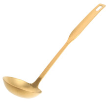 Louche de service de 25 cm en acier inoxydable, idéale pour mélanger, portionner et bien plus encore (1 pièce).