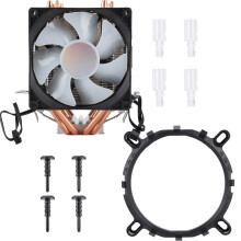 Advanced Cpu Cooler With Double Fan Design And Aluminum Heatsink, Features4Pure Copper Heat Pipes And Pre-Applied Thermal Paste, Supports Multiple