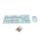 Ergonomic Design Wireless Keyboard And Mouse, Multimedia Hot Keys, Retro Typewriter Inspired Keycaps, Automatic Power Saving Mode, Stable Connections 1