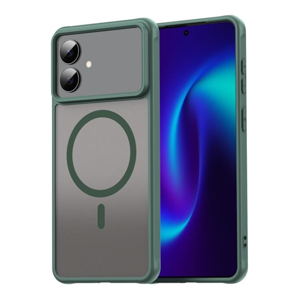Magnetic Case For Samsung Galaxy S26 Edge 5G Â Magsafe Compatible, Military-Grade Drop Protection, Translucent Matte Shockproof, Green 9193271134466