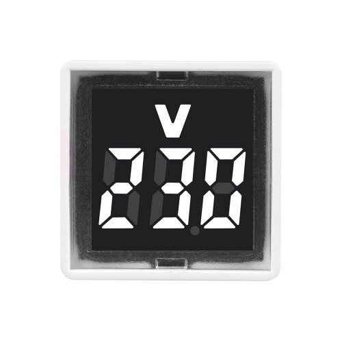 Ψηφιακός ελεγκτής τάσης 220V/230V με διάφανα καπέλα αμπαζούρ, ψηφιακό βολτόμετρο LED,