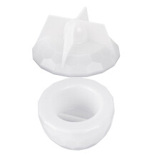 Múnla Silicone, Múnlaí Bosca Seodra Traipéisóideach le Clúdach, Múnlaí Cupáin, Foirfe le haghaidh Coimeádán Stórála Seodra,