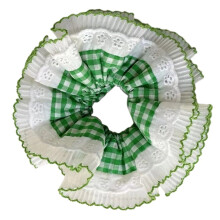 Vintage δαντελένια scrunchies μαλλιών με χοντρό updo oversized scrunchy μαλλιά, κομψό scrunchy σχοινί