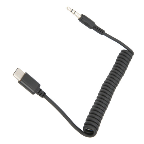 Work with Wireless Mic, USB-C to3.5mm Microphone Cable Featuring90Degrees L-Shaped Plugs and Compact and Lightweight Design, Tangle-Resistant 2