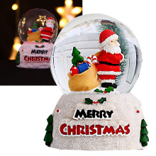 Large Snowglobes Christmas Santa Claus Snow Globes, Lighted Christmas Decorations for Table, Christmas Decorations Indoor