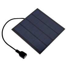 Solar Panel For Travel, Portable Charger With Monocrystalline Silicon And Waterproof Design For Emergency Use