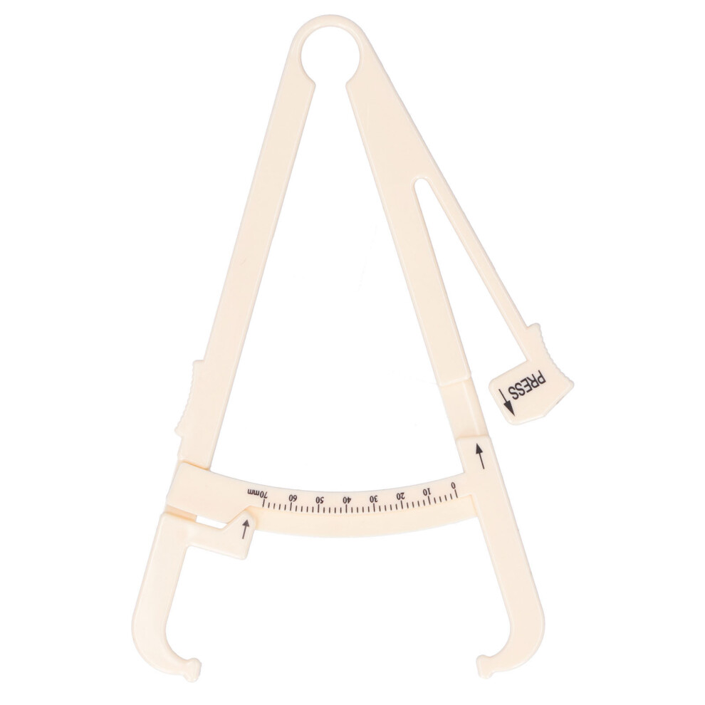 Fitness Measurement Device Body Fat Caliper, Ergonomically Designed Non Slip Tooth Edge ABS Material For Accurate Body Fat Percentage Measure,