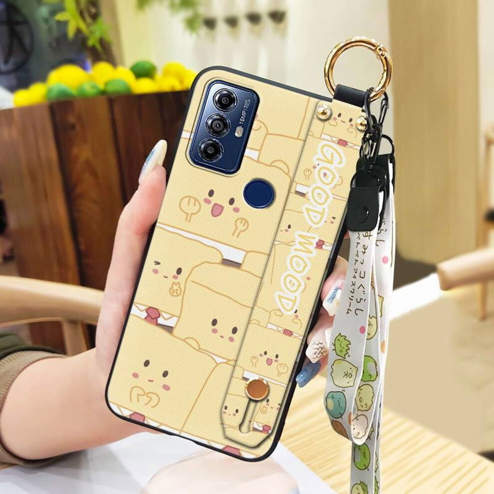 Moto G Play 2023 Phone Case – Anti-Knock, Soft Silicone, Kickstand, Wristband & Lanyard Ring, Dirt-Resistant Cartoon Cover 9193271135548