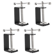 Pince de fixation universelle pour bureau (lot de 4) en plastique, dimensions : 8,5 x 6 x 3,5 cm, pour la maison et le bureau.