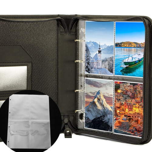Binder Photo Sleeves White 20 Sheets