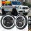 Faróis de LED de 7 polegadas para Mercedes-Benz G500/G55 AMG 2002-2006 1