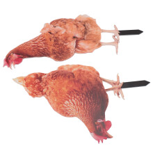 Colorful Acrylic Garden Chicken Stake, Outdoor Decor, 27x16.3cm