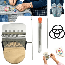 Patchmaker 2.0 Kit – Mini Loom with 14 Hooks, Compatible with Patchmaker Loom Accessories