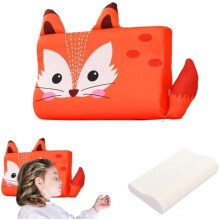 Calmlye Sensory Pillow – Breathable Memory Foam Toddler Pillow with Cute Animal Design, Ergonomic Support, Portable, Compatible with Kids' Sleep &