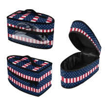 American Flag Pattern Design Dustproof Travel Home Iron Storage Case Universal for Most Iron Zipper Handle Valentine's Day, Bag Only