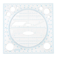 unbranded Drawing Ruler Multi-functional Tools Artificial Multifunction Blue