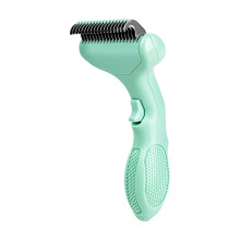 Self Cleaning Pet Grooming Brush for Cats and Dogs with Metal Comb Detangling Technology and Easy Undercoat Removal