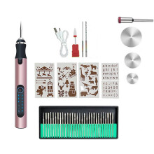 Rechargeable Engraving Pen Kit – 30 Bits, 5000–15000 RPM, 10W, Lightweight DIY Tool for Metal/Wood/Glass/Plastic – Compatible with beginners