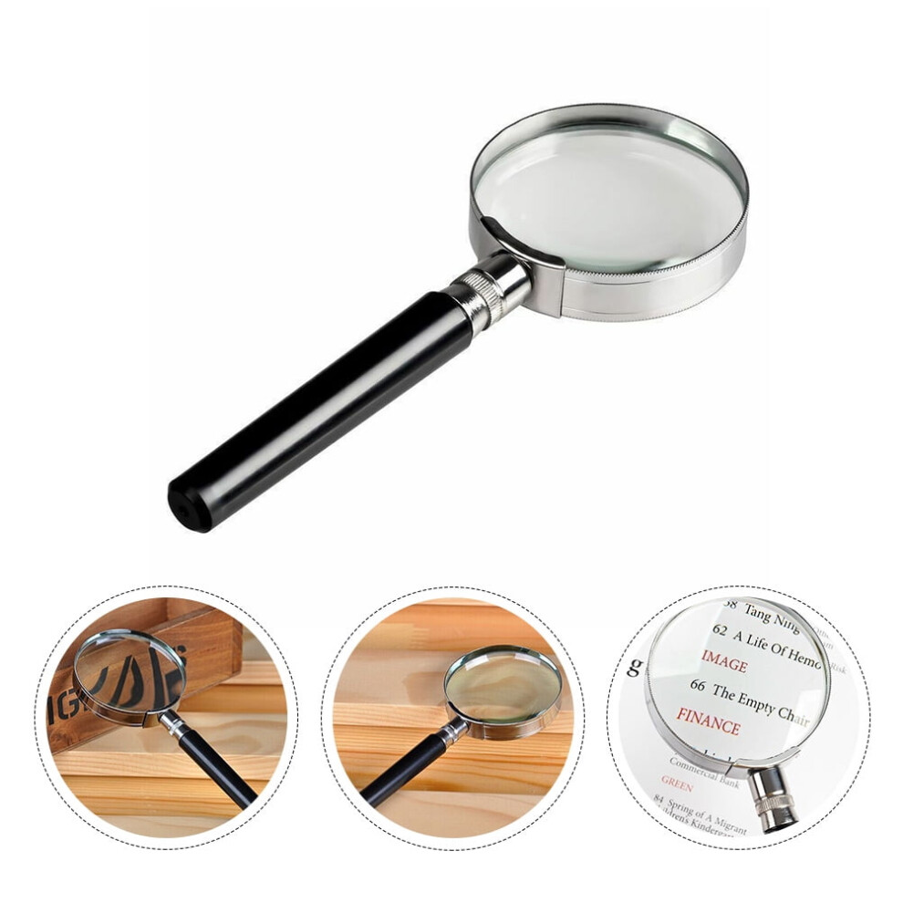 Handheld Glass 50mm Portable Magnifier for Reading Observation