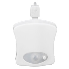 Vanntett, fleksibel PVC-hals, automatisk av/på-nattlampe, tilpasset alle toaletter, LED-nattlampe for toalettskål, fargeskiftende