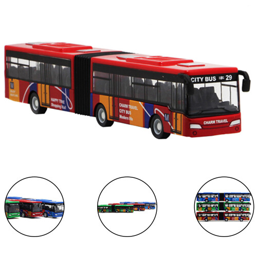 Friction-Powered Toy Buses, Wind-up Bus Set For Active Play 1