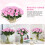 Artificial Roses Velvet Silk White 60 pcs 5