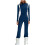 Women's Solid Yoga Bodysuit Long Sleeve Stretchy Shapewear 2