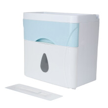 Praktische papieren handdoekdispenser, wandmontage voor ruimtebesparing, duurzame ABS-kunststof constructie voor stevigheid, zelfklevend