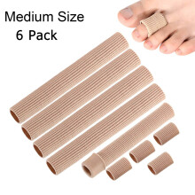 Corns & Calluses Relief, Gel Toe Tubes Offer Customized Protection, Adjustable Fit For All Toe Sizes, Reusable Toe Sleeves, Non-Toxic Safe Material,