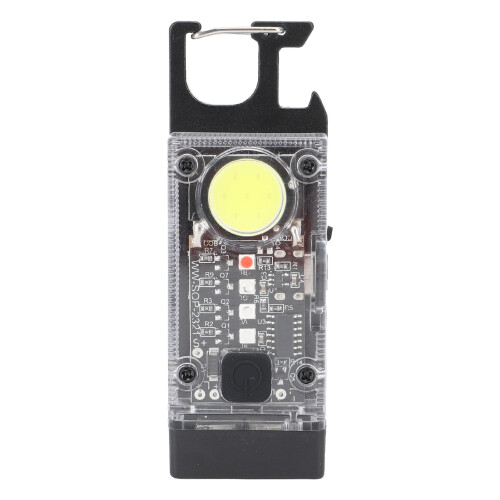 Keychain Flashlight Rechargeable Mini Flashlight COB Light Compact Pocket Flashlight USB C Charging Outdoor Activities Flashlight Night Working Light 1