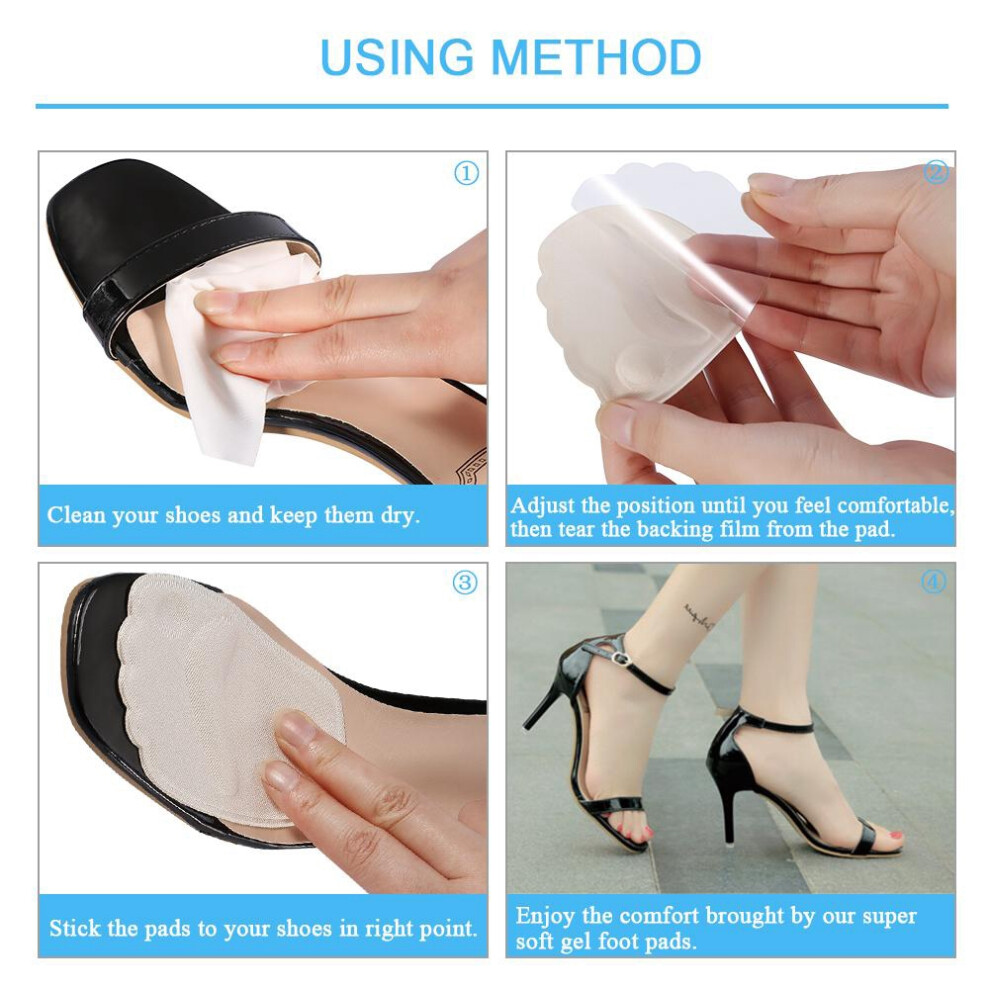 Thick Cushions Ball of Foot 2 Pairs Gel