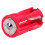 Portable 4pcs AAA to C Battery Converter Adapter Red, Compact & Durable 6