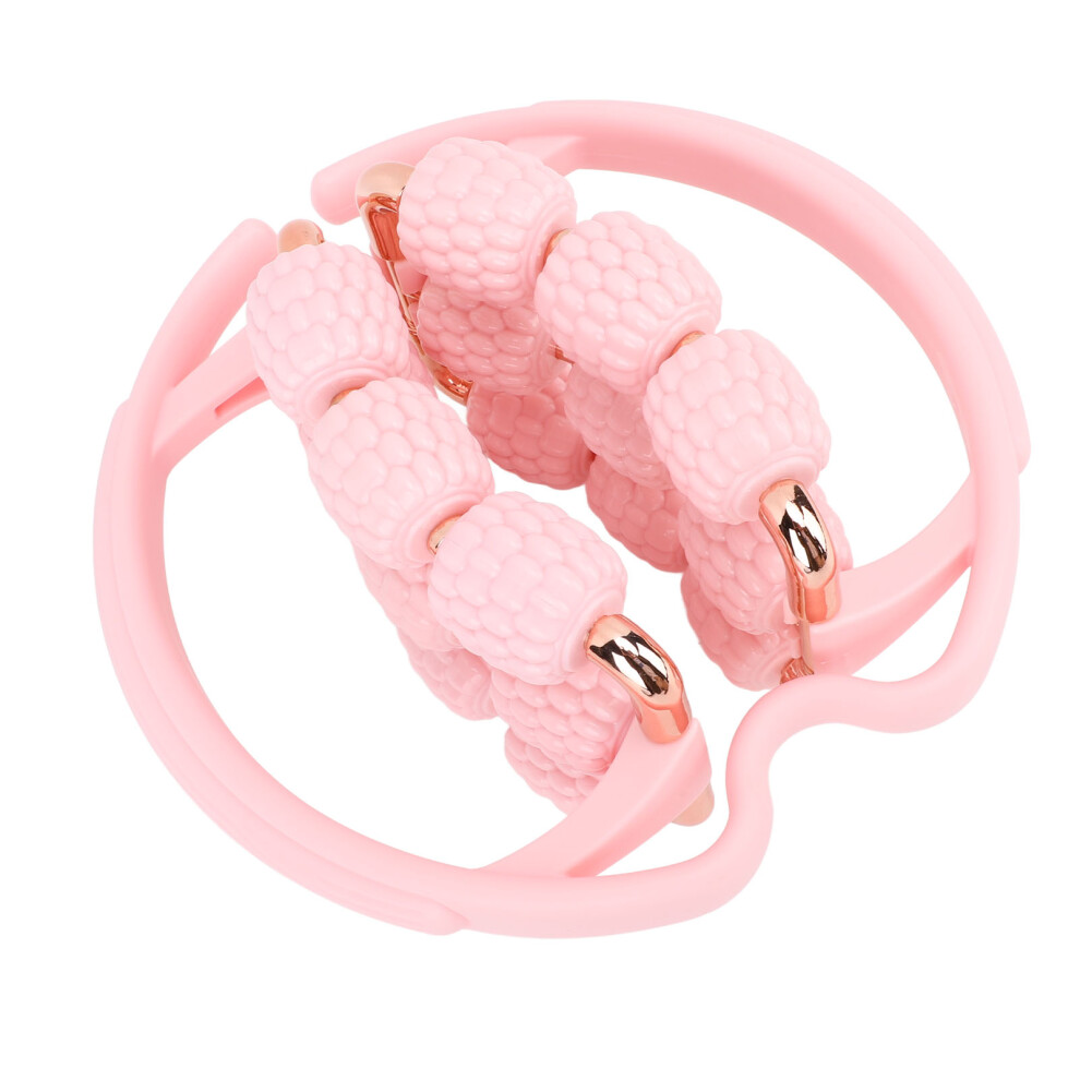 Pink Circular Leg Massager Clamp Â Multipurpose Handheld Muscle Roller