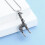 Giraffe Pendant Necklace Stainless Steel Ashes Keepsake 6